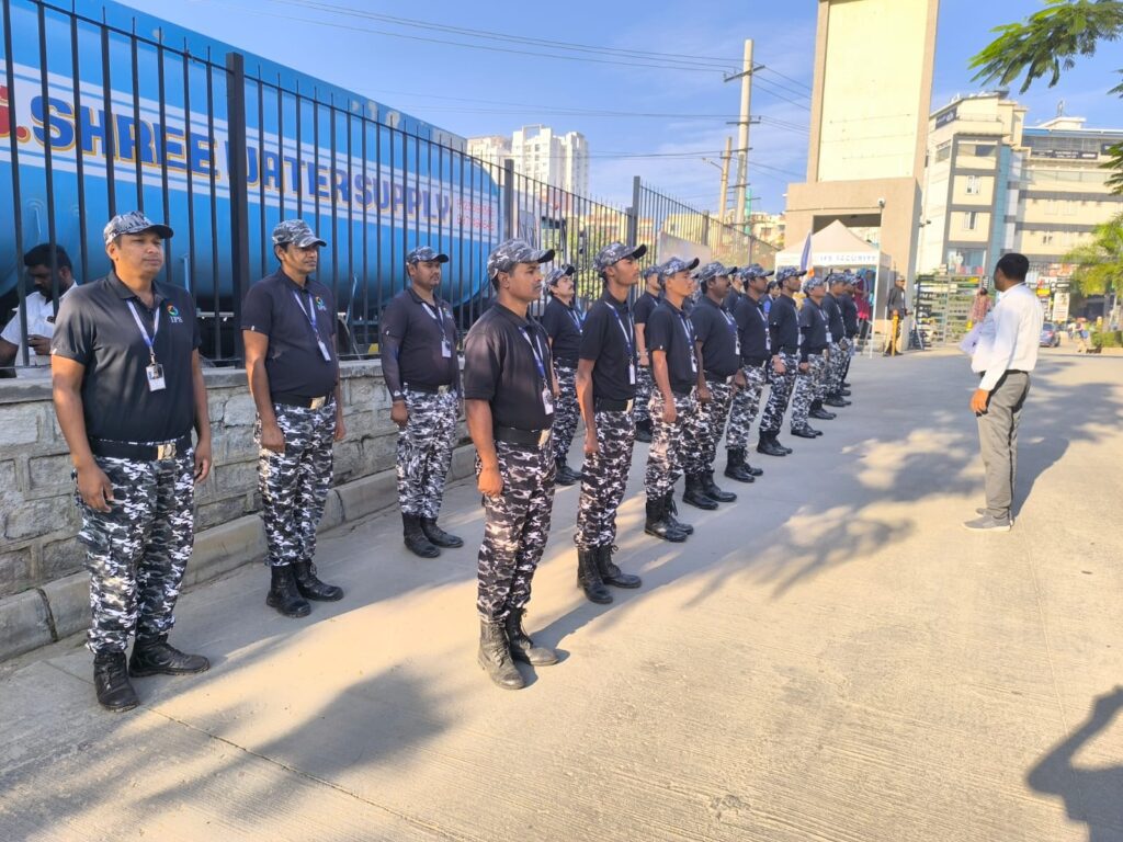 professional security guards for workplace safety inspection team