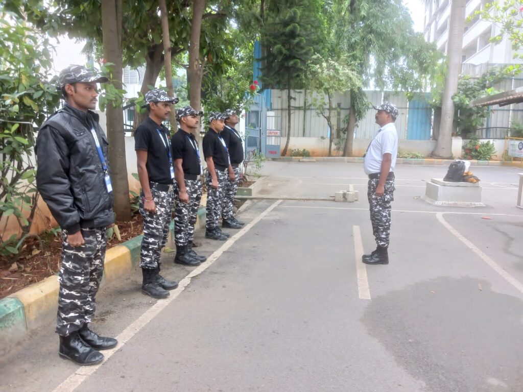 trained security personnel for business at workplace