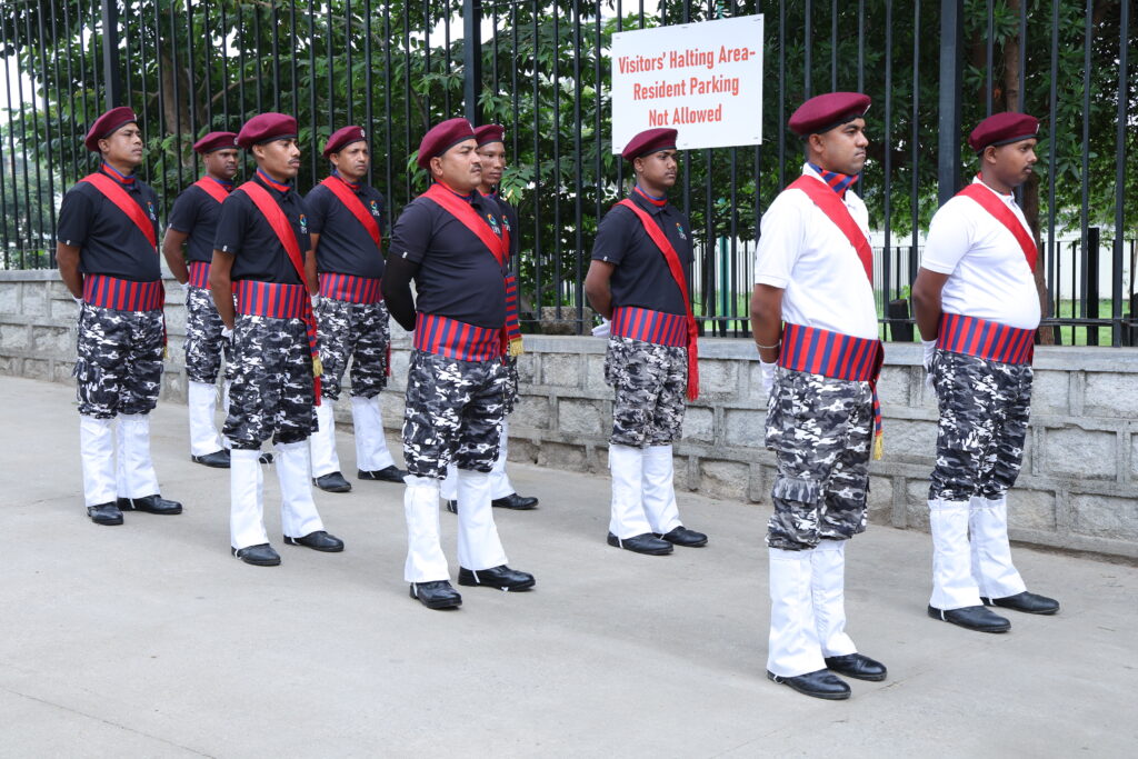 Hospital security guards maintaining safety